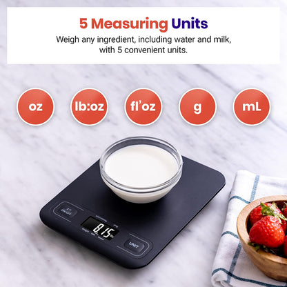 Food Kitchen Scale, Digital Grams and Ounces, Medium