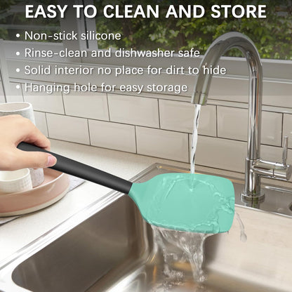 2 Pack Silicone Spatula Set,High Heat Resistant, Bpa-Free