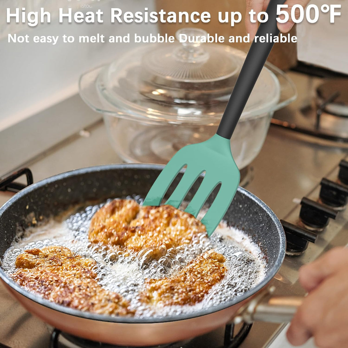 2 Pack Silicone Spatula Set,High Heat Resistant, Bpa-Free